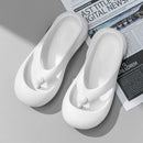 Chinelo de dedo unissex para o verão, com sola grossa de EVA, para uso interno e externo.