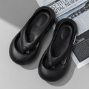 Chinelo de dedo unissex para o verão, com sola grossa de EVA, para uso interno e externo.