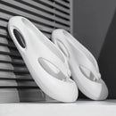 Chinelo de dedo unissex para o verão, com sola grossa de EVA, para uso interno e externo.