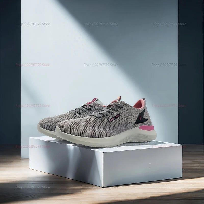 Tênis Esportivo Feminino Primavera/ Outono, Leve para Corrida Multifuncional com Amortecimento Macio, para Caminhada Diária e Treinamento Físico !