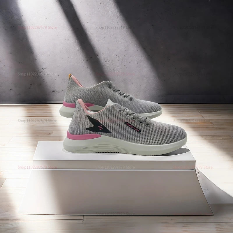 Tênis Esportivo Feminino Primavera/ Outono, Leve para Corrida Multifuncional com Amortecimento Macio, para Caminhada Diária e Treinamento Físico !