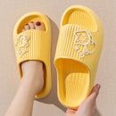 Chinelo de Verão Plataforma Antiderrapante para Banheiro, Casa, Desenho de Urso, Chinelo de Dedo para Praia, Sandálias Chinelo Femininas, Slides para Uso Interno e Externo 2026