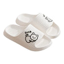 Chinelo de Verão Plataforma Antiderrapante para Banheiro, Casa, Desenho de Urso, Chinelo de Dedo para Praia, Sandálias Chinelo Femininas, Slides para Uso Interno e Externo 2026