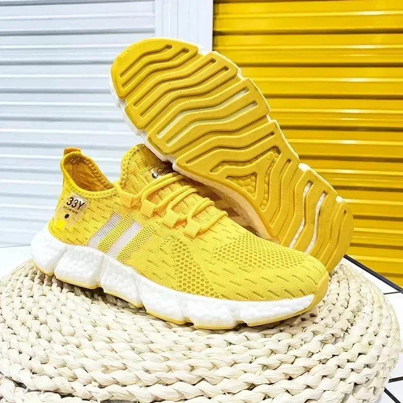 Tênis de alta qualidade para mulheres, respiráveis, modernos, leves, para corrida e tênis para atividades ao ar livre.